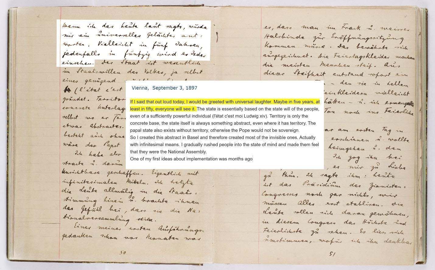 Exploring Herzl's Diary The Jewish Educator Portal